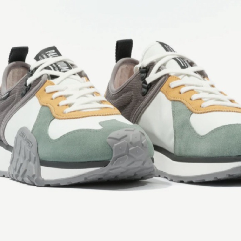 🆕. NEW. Palladium Men's Running Sneakers in Gray, White, Tan. Only one  13 left